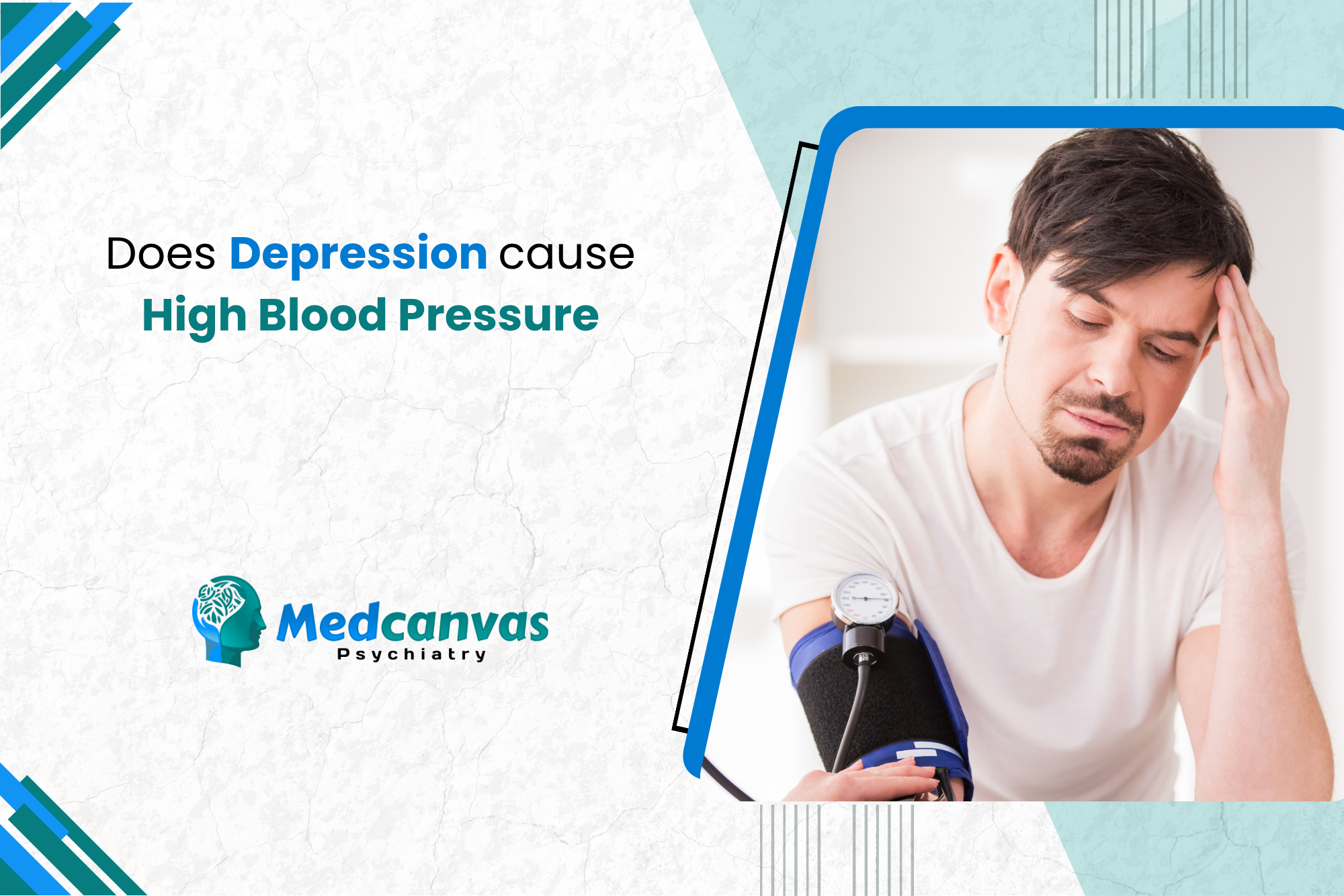 Does depression cause high blood pressure  1